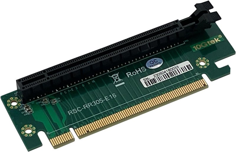 ipolex PCI-Express 16x Riser Card 270-Degree R-Angle Riser Adapter Card for 2U, RS44SR-1(305) - Image 1